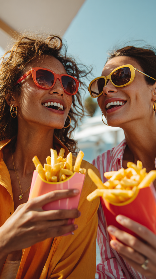 Pommes- & Snackbox mit Logo